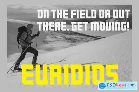Euridios - Modern Sport Font