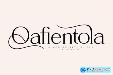 Qafientola A Modern Stylish Serif Font