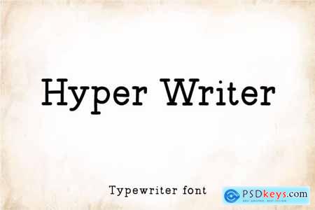 Hyper Writer - Typerwriter Font