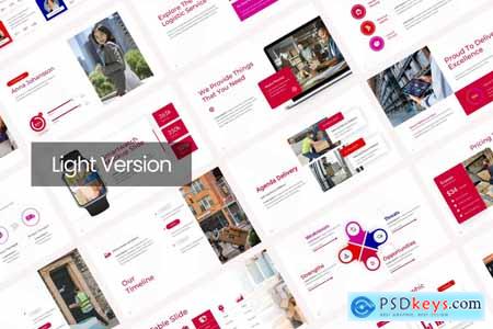 Retail Delivery Logistic PowerPoint Template