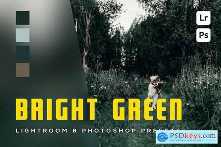 6 Bright Green Lightroom and Photoshop Presets