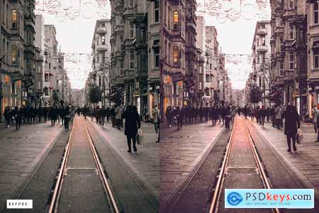 12 Cinematic Street Lightroom Presets