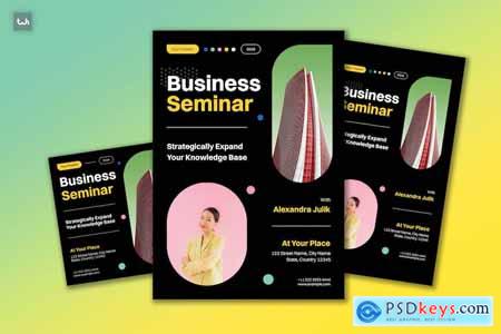 Modern Business Seminar Flyer Set 002