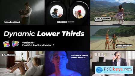 Dynamic Lower Thirds FCPX 46896147