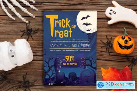 Happy Halloween Sale Flyer Template