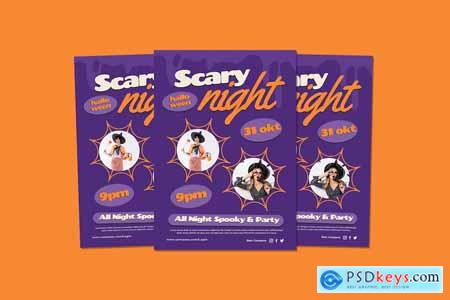 Halloween Scary Night Flyers