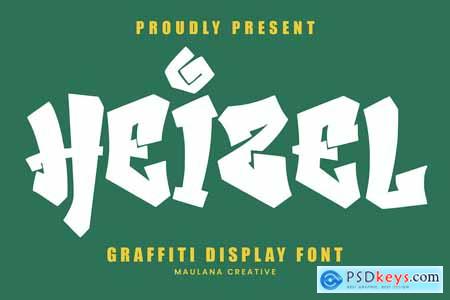 Heizel Graffiti Display Font