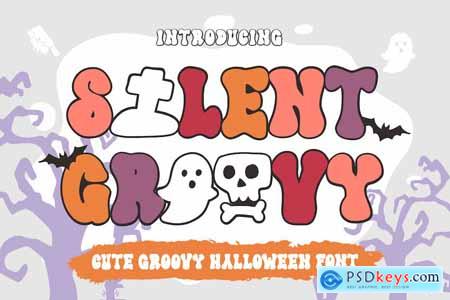 Silent Groovy Halloween Display Font