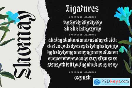 Moxy Rush Blackletter Typeface