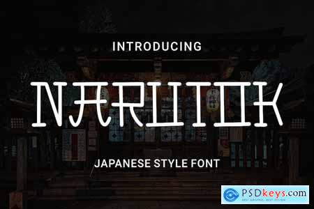 Narutok - A Japanese Style Font