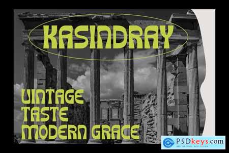 Kasindray - Psychedelic Decorative Font