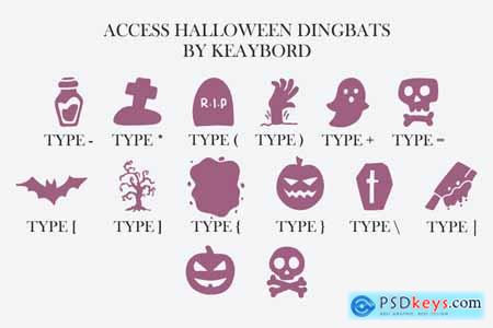 Silent Groovy Halloween Display Font