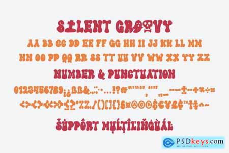 Silent Groovy Halloween Display Font