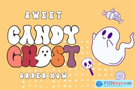 Silent Groovy Halloween Display Font