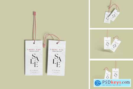 Label Tag PSD Mockup