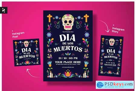 Dia De Los Muertos Flyer