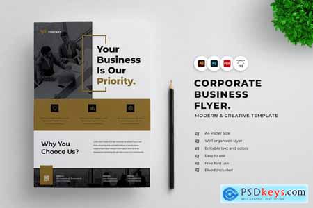 Corporate Business Flyer Template CZ2ZVPN