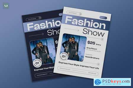 Grotesque Fashion Show Flyer Set 001