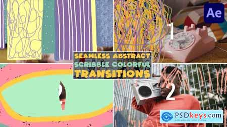 Seamless Abstract Scribble Colorful Transitions After Effects 47814697