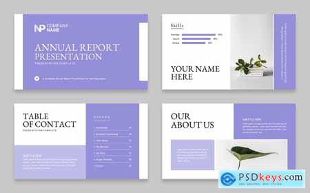 Annual Report PowerPoint Presentation Layout