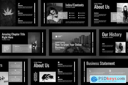 Black & White PowerPoint Presentation Layout