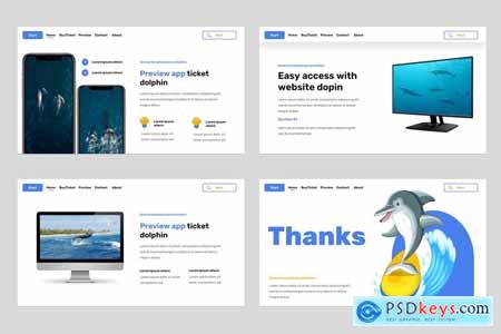 Dopin - Dolphin Animal Show Powerpoint Template