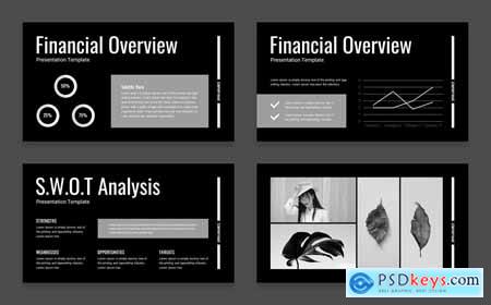 Black & White PowerPoint Presentation Layout