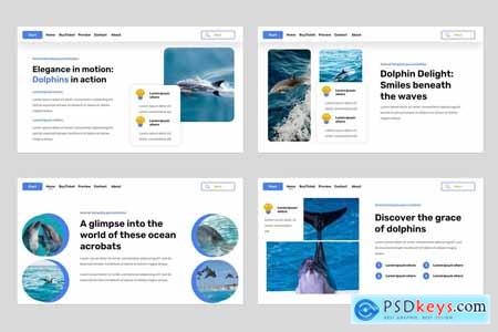 Dopin - Dolphin Animal Show Powerpoint Template