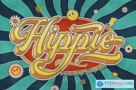 Retro Hippie Text Effects