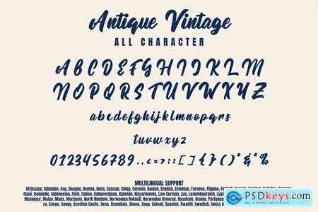 Antique Vintage - Script Font