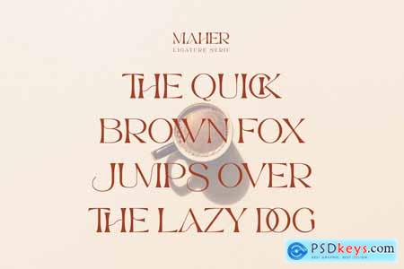 Maher - Stylish Ligature Font