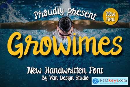 Growimes - Handwritten Font