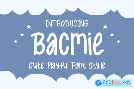 Bacmie - Cute Playful Font
