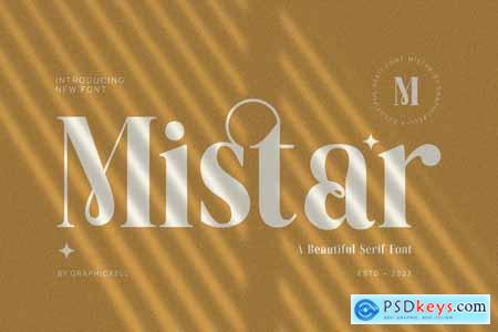 Mistar Elegant Serif Font Typeface