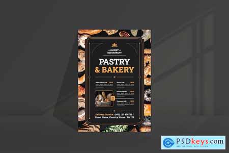 Pastry & Bakery Menu Flyer