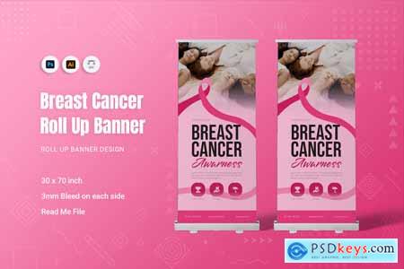 Breast Cancer Roll Up Banner