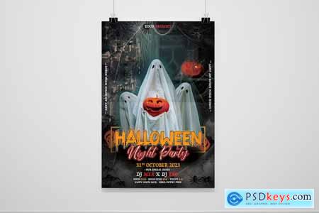 Halloween Party Flyer 3B3U4XH