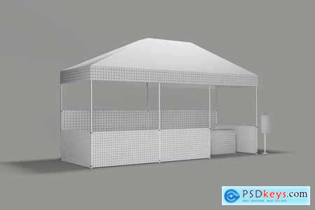 Large Tent Booth Mockup