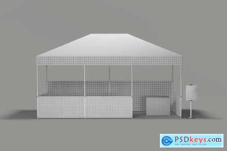 Large Tent Booth Mockup