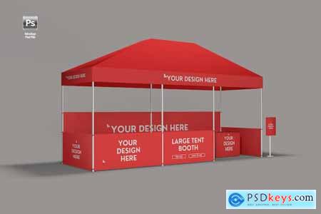 Large Tent Booth Mockup