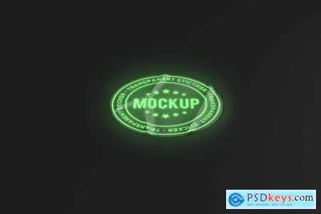 Fluorescent Stickers mockup