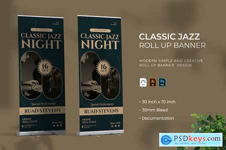 Classic Jazz - Roll Up Banner