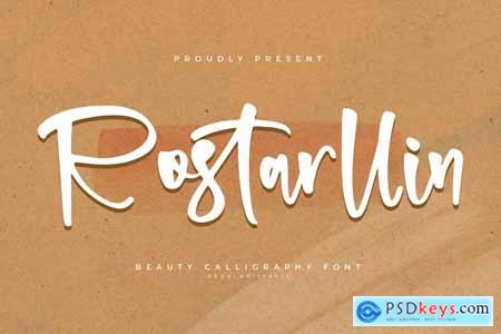 Rostarllin Calligraphy Font