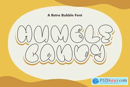 Humble Candy A Retro Bubble Font