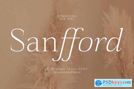 Sanfford A Modern Serif Font