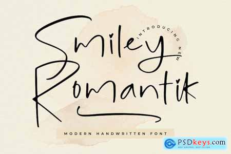 Smiley Romantik Modern Handwritten
