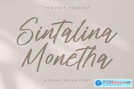 Sintalina Monetha Modern Brush Font