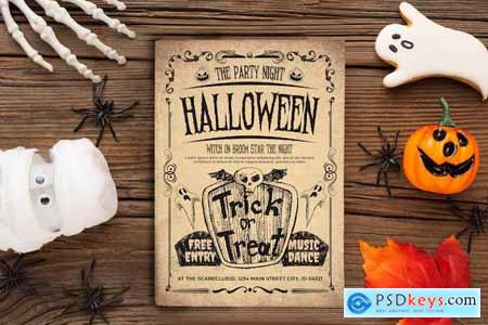 Halloween Party Flyer Template SXVWLXT
