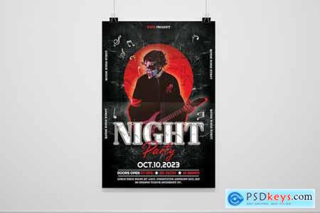 Halloween Rock Night Party Flyer