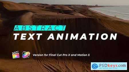 Abstract Text Animation Final Cut Pro 46837389